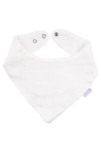 Unisex Ekru Üçgen Müslin Fular Önlük