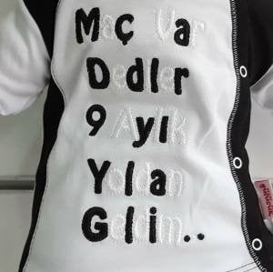 BJK Maç Var Dediler 9 Aylık Yoldan Geldim Yazılı Taraftar Hastane Çıkış Seti