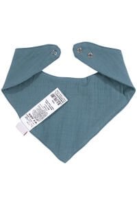 Unisex İndigo Üçgen Müslin Fular Önlük