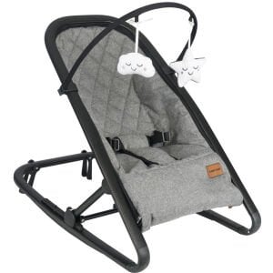 Tommybaby Balance Gri Katlanabilir Sallanır Oyuncaklı Ana Kucağı