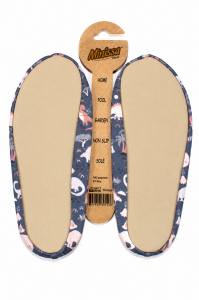 Unisex Gri Pudra Dinazor Desenli Havuz/Deniz Patik Ayakkabı 33-35 Numara