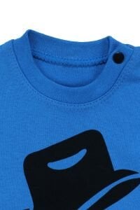 Küçük Adam Mavi Siyah 2 li Erkek Bebek Takım