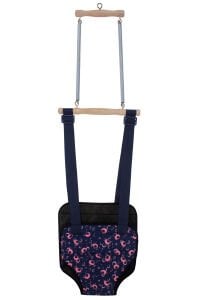 Lacivert Pembe Yuvarlak Desenli Hoppala Salıncak