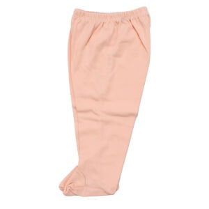 Kız Bebek Ekru Somon Fiyonklu Çiçek Nakışlı Çıt Çıtlı 3'lü Pijama Takımı 0-3 Ay