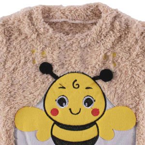 Unisex Bej Arılı Welsoft 2'li Peluş Takım