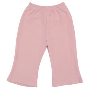 Kız Bebek Ekru Pembe Papatya Nakışlı Kolları Fırfırlı İkili Takım