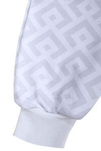 Unısex Açık Gri Kareli Desenli Uyku Tulumu