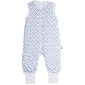 Unısex Koyu Gri Kareli Desenli Uyku Tulumu