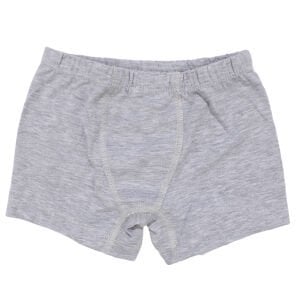 Erkek Çocuk Gri Lastikli Düz Renk Boxer
