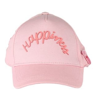Kız Çocuk Pudra Happiness Şapka 1-3 Yaş