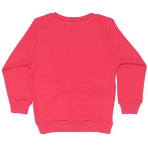 Kız Çocuk Fuşya Renkli Zürafa Baskılı Tek Üst Sweat