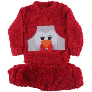 Unisex Kırmızı Horozlu Welsoft 2'li Peluş Takım