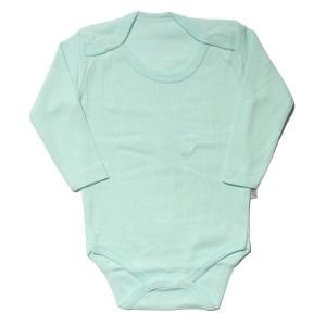 Unisex Raporlu Su Yeşili Uzun Kollu Çıtçıtlı Zıbın