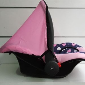 Pembe Lacivert Kalpli Puset