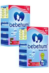 Bebehum 5 No Devam Sütü 2 Yaş+ 800 gr x 2 Adet