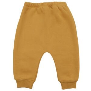 Erkek Bebek Sarı Bereli Hayvanlı Üç İp İkili Takım