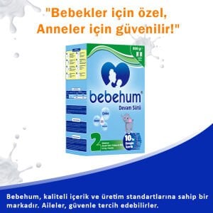 Bebehum 2 Devam Sütü 800 Gr 6-9 Ay 8 Adet