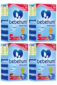 5 No Devam Sütü 2 Yaş+ 800 gr x 4 Adet