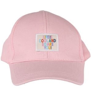 Kız Çocuk Pembe Life Cool Yazılı Şapka 4-8 Yaş
