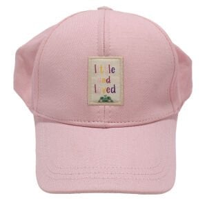 Kız Çocuk Pudra Little Yazılı Şapka 4-8 Yaş
