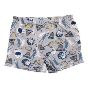 Erkek Çocuk Gri Basket Desenli Boxer 2-3 Yaş