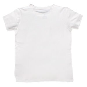 Unisex Ekru Sade Kısa Kol Badi