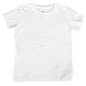 Unisex Ekru Sade Kısa Kol Badi