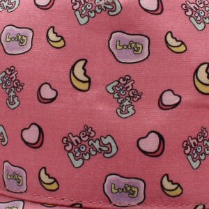 Kız Çocuk Pembe Kalpli Karışık Desenli Şapka 1-3 Yaş