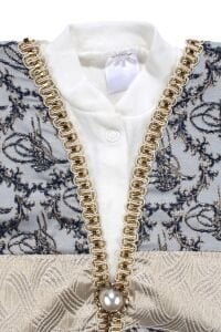 Tuğra Desenli Laci Gold Şehzade Erkek Bebek Mevlüt Tulumu