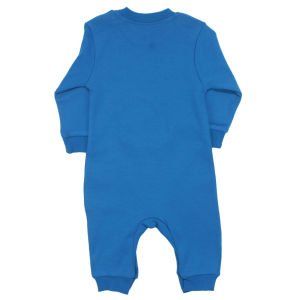 Erkek Bebek Mavi Babasının Aslanı Yazılı Çıtçıtlı Tulum