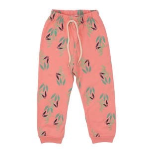 Kız Çocuk Pembe Papağan Baskılı 2'li Pijama Takımı