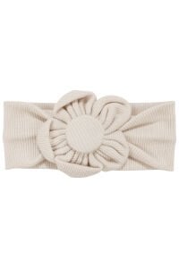 Kız Bebek Bej Papatya Bandana 0-12 Ay