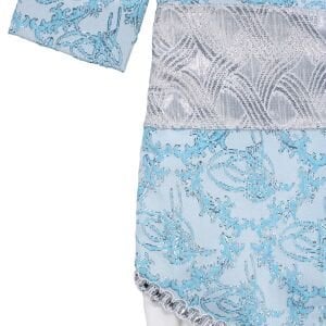 Tuğra Desenli Kemerli Turkuaz Şehzade Erkek Bebek Mevlüt Tulum