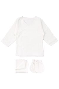 Unisex Ekru Sarı Ördek Baskılı Organik 10 Parça Hastane Çıkış Seti