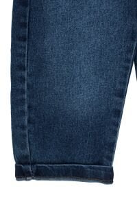 Unisex Laci Ayıcıklı Cepli Kot Salopet Tulum