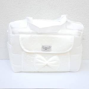 Dantelli Krem Lüks Anne Bebek Bakım Çanta