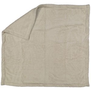 Unisex Bej Angora Peluş Battaniye 90x95