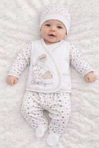 Chery Kalpli Kahve 5 Parça Bebek Hastane Çıkış Seti