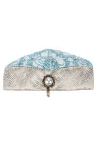 Tuğra Desenli Mavi Gold Şehzade Erkek Bebek Mevlüt Tulumu