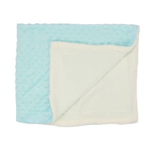 Unisex Bebek Mavi Polarlı Nohut Battaniye 80x90