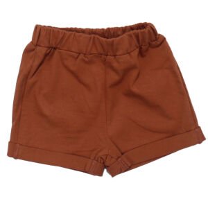 Erkek  Bebek Ekru Kahve Dinazor Desenli Şortlu Tişörtlü 2'li Takım