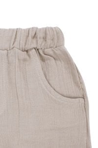 Erkek Bebek Ekru Never Look Back Yazılı Yeşil Bej Ceketli 3'lü Takım