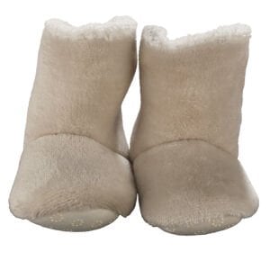 Erkek Bebek Kahve Peluş Panduf 6-18 Ay