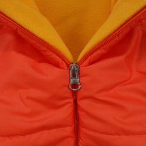 Turuncu Simba Baskılı Kapşonlu Mont