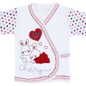 Chery Kırmızı Kalpli Tavşan 5 Parça Hastane Çıkış Seti