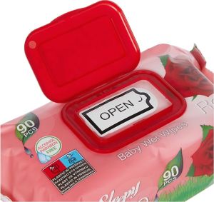 Sleepy Gül Kokulu Islak Havlu 90 Adet