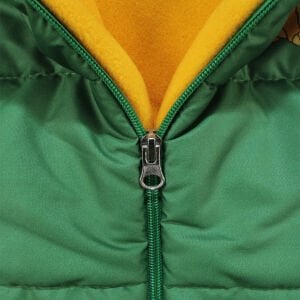 Yeşil Simba Baskılı Kapşonlu Mont