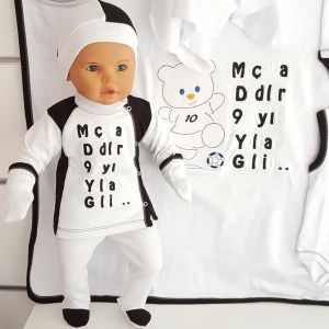 BJK 10 Parça Taraftar Bebek Hastane Çıkış Seti Maç Var Dediler Geldik