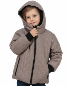 Unisex Vizon İçi Peluş Kapitoneli Mont