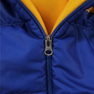 Mavi Simba Baskılı Kapşonlu Mont